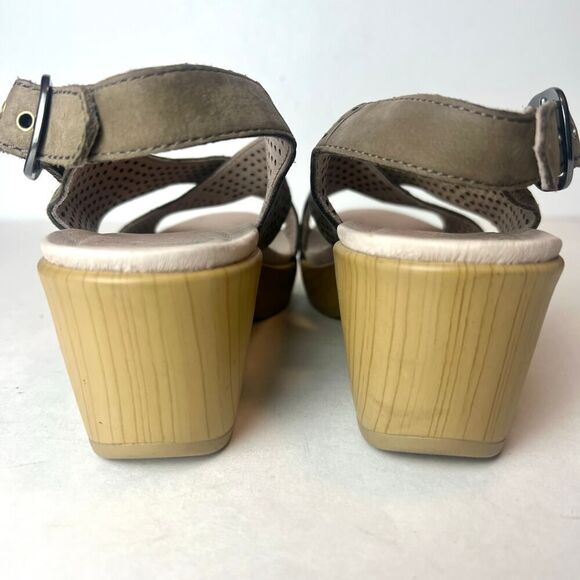 Dansko Perforated Sandals in Taupe and Beige - Picture 4 of 8